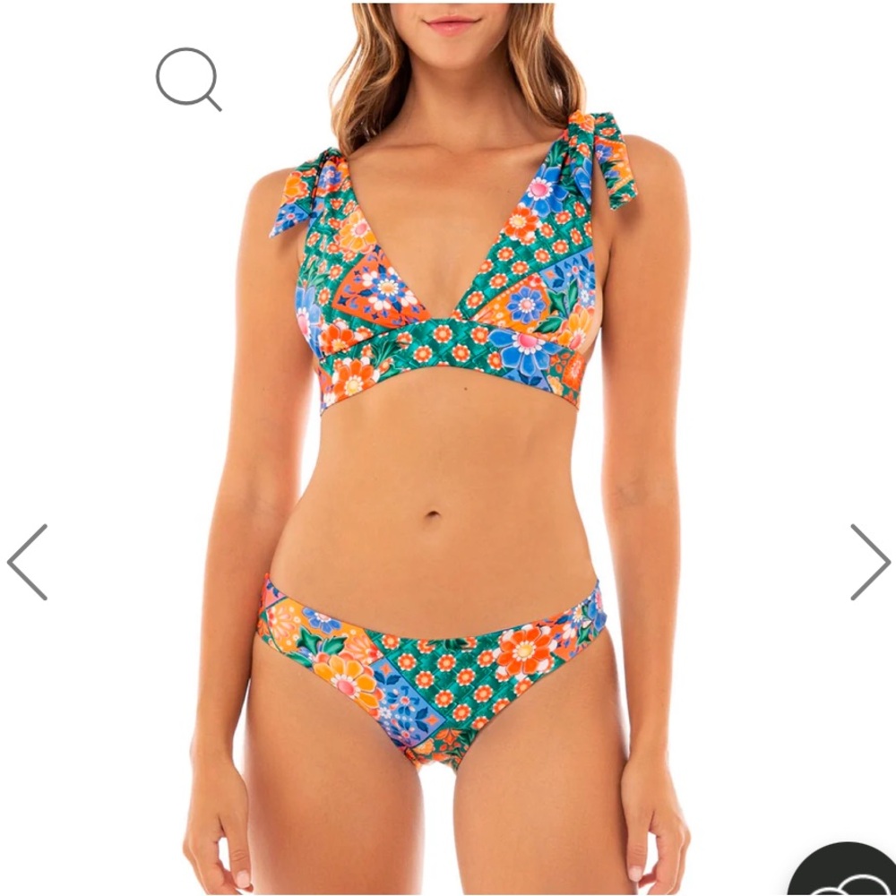 Agua Bendita Multicolor Floral Bikini - Picture 2 of 6